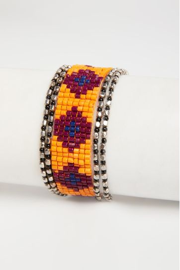 

Pulsera Rapsodia Beads Azteca Bordo Talla: U y color: bordo