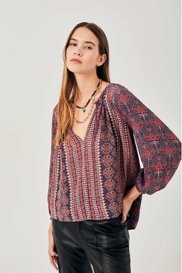 

Camisa Rapsodia Okon Violet Violeta Talla: XS y color: violeta