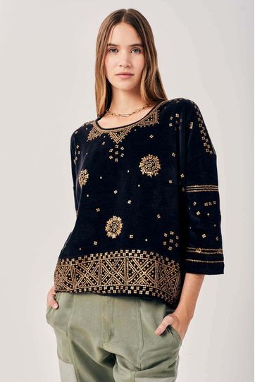 

Sudadera Rapsodia Kamala Negro Talla: M y color: negro