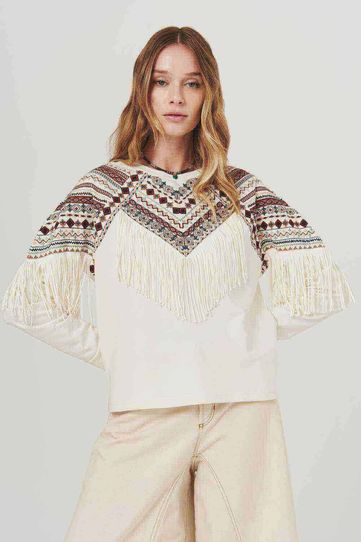 

Sudadera Rapsodia Indiana Arena Talla: S y color: arena