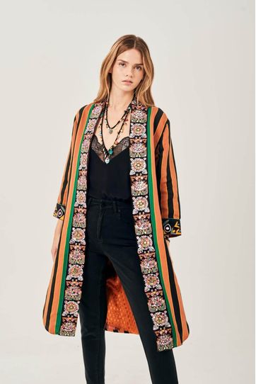 

Saco Rapsodia Ikat Bloodstone Naranja Talla: S y color: naranja