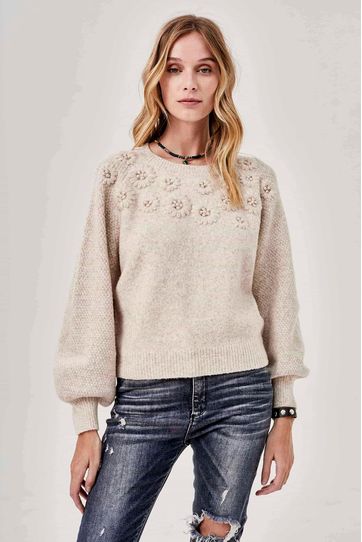 

Suéter Rapsodia Eddie Flower Oro Talla: S y color: oro