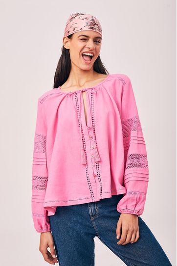 

Camisa Romance Rapsodia Talla: XL y color: fucsia