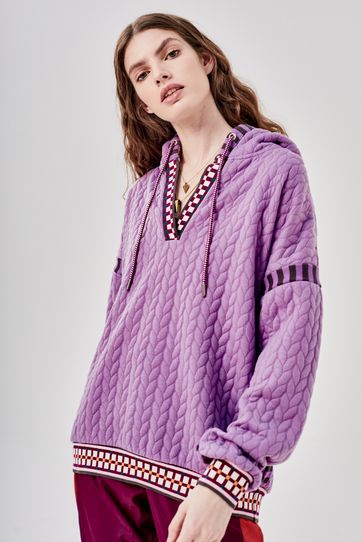 

Sudadera Rapsodia Sol Purpura Talla: S y color: purpura