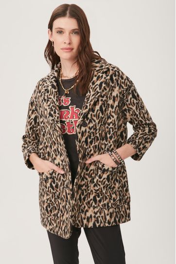 

Abrigo Rapsodia Pierre Leopard Marron Talla: S y color: marron