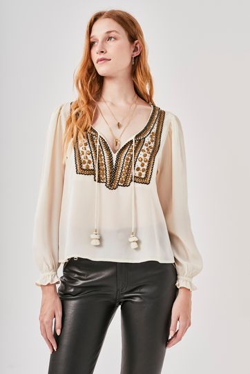 

Camisa Rapsodia Nikolai New Crudo Talla: XS y color: crudo