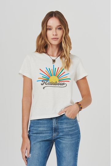 

Playera Rapsodia Arco Iris Blanco Talla: XS y color: blanco