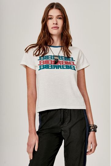 

Playera Rapsodia Road Rebel Blanco Talla: XS y color: blanco