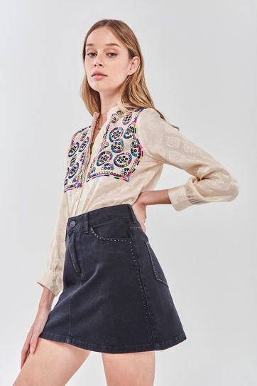 

Falda Rapsodia Spell Denim New Negro Talla: XS y color: negro