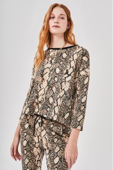 

Blusa Rapsodia Young Snake Reptil Talla: XS y color: reptil