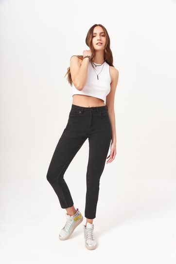 

Jeans Rapsodia Skinny High Rise Total Black Negro Talla: 22 y color: negro