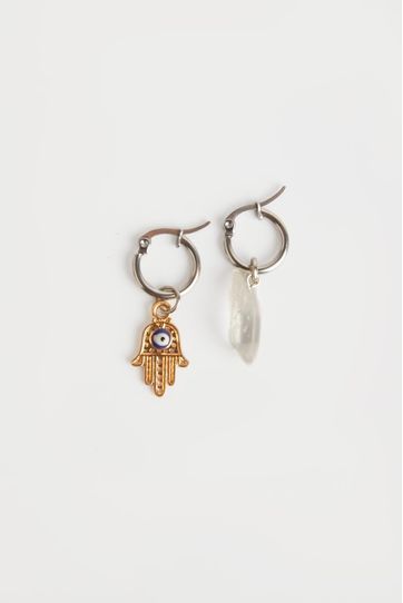 

Aretes Rapsodia Stone Eye Plata Talla: U y color: plata