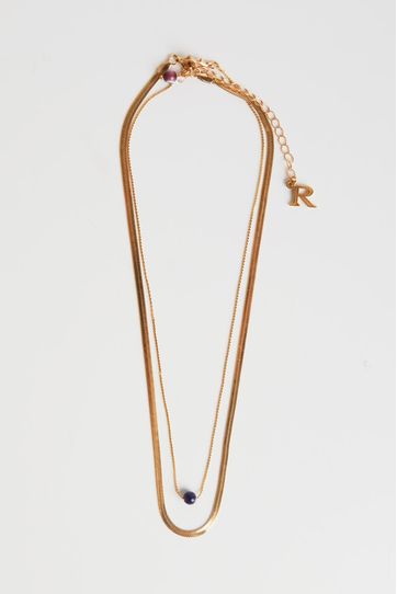 

Collar Rapsodia York Snake Dorado Talla: U y color: dorado