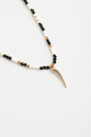 

Collar Rapsodia Amazonia Horn Blanco Talla: U y color: blanco