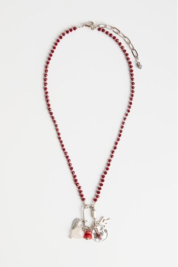 

Collar Rapsodia Link Heart Bordo Talla: U y color: bordo