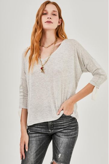 

Playera Rapsodia New Cetrina Gris Melange Talla: S y color: gris melange