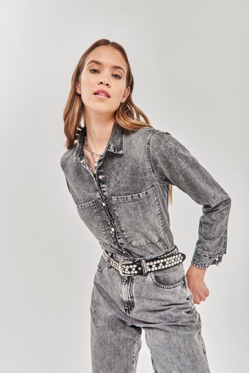 

Camisa Rapsodia Denim Negro Talla: S y color: negro