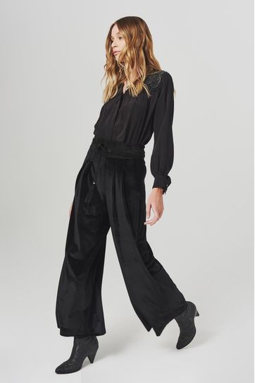 

Pantalón Rapsodia Velvet Negro Talla: L y color: negro