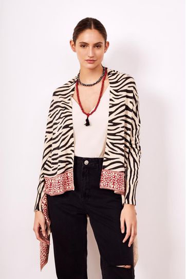 

Cardigan Rapsodia Francine Zebra Oro Talla: S y color: oro