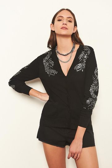 

Cardigan Rapsodia Yoko Stars Negro Talla: M y color: negro