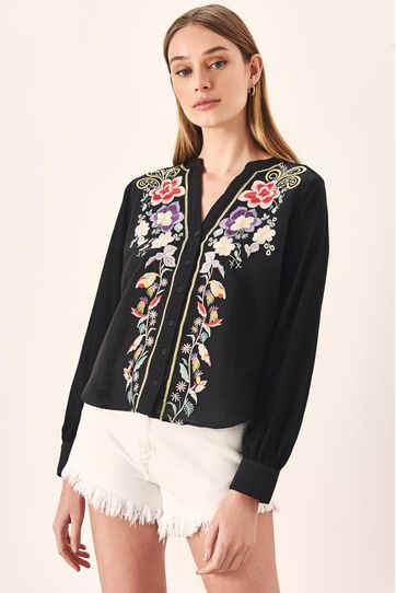 

Camisa Rapsodia Amalita Rose Gris Oscuro Talla: L y color: gris oscuro