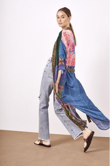 

Kimono Rapsodia Saree Patch Multicolor Talla: S y color: multicolor