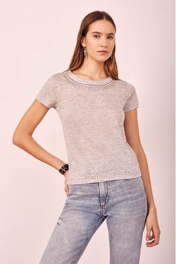 

Playera Rapsodia Cadenas New Gris Melange Talla: L y color: gris melange