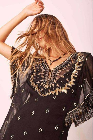 

Vestido Rapsodia Noya Birds Negro Talla: S y color: negro