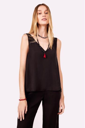 

Top Rapsodia New Cayetina D Negro Talla: M y color: negro