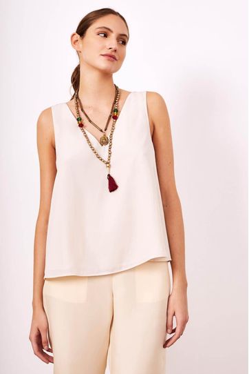

Top Rapsodia New Cayetina D Crudo Talla: L y color: crudo