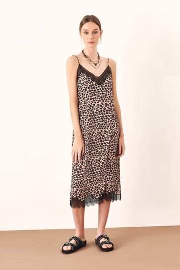 

Vestido Rapsodia Janis Animal Marron Talla: XS y color: marron