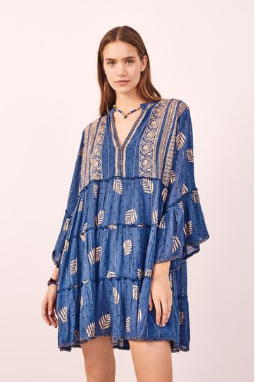 

Vestido Rapsodia Block Gold Azul Talla: XS y color: azul