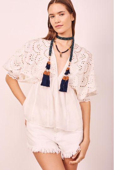 

Camisa Rapsodia Almeria D Blanco Talla: L y color: blanco
