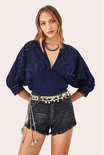 

Camisa Rapsodia Almeria D Azul Talla: M y color: azul