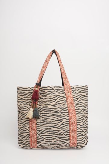 

Bolsa Rapsodia Rio Cebra Negro Talla: U y color: negro
