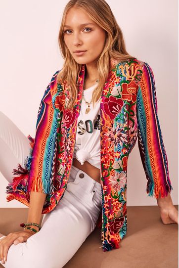 

Saco Rapsodia Multicolor Flower Multicolor Talla: S y color: multicolor