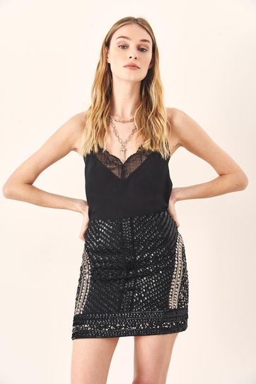

Falda Rapsodia Shine Short Negro Talla: S y color: negro