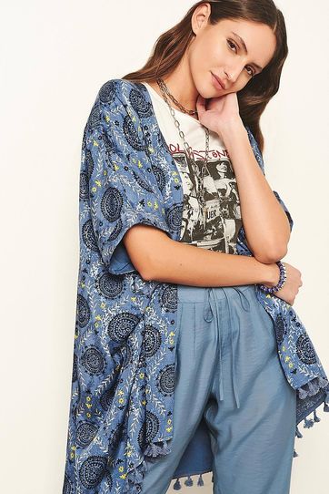 

Kimono Rapsodia Short Risha D Azul Talla: XS y color: azul
