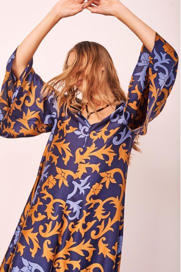 

Vestido Rapsodia Olien Mayura D Azul Talla: XS y color: azul
