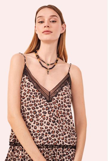 

Top Rapsodia Janis Animal Marron Talla: XL y color: marron