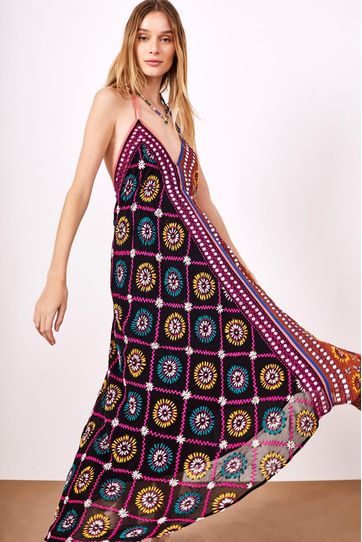 

Vestido Rapsodia Pañuelo Dupatta Multicolor Talla: S