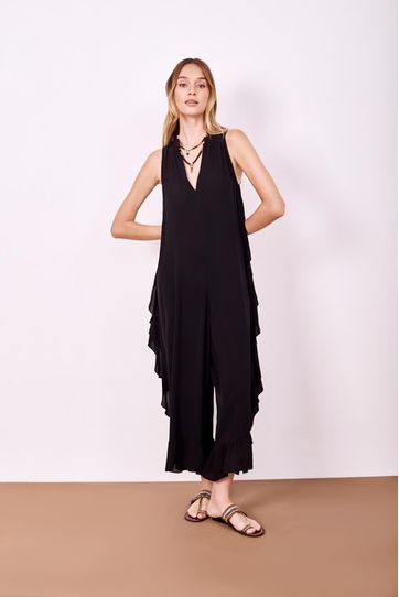 

Jumpsuit Rapsodia Sol Frills D Negro Talla: XS