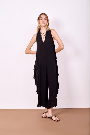 

Jumpsuit Rapsodia Sol Frills D Negro Talla: XL