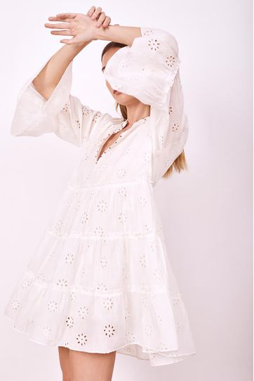 

Vestido Rapsodia Balear Plain Crudo Talla: XS y color: crudo