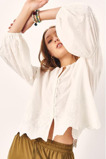 

Camisa Rapsodia Clara New Crudo Talla: S y color: crudo