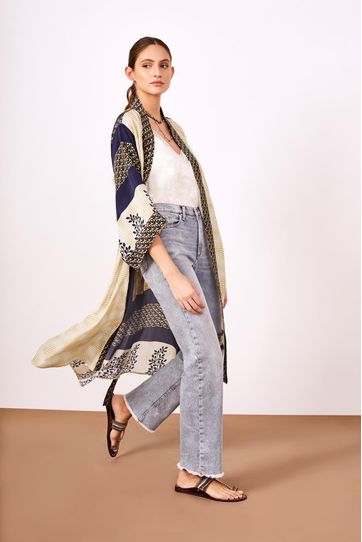 

Kimono Rapsodia Vedra Aliou Azul Talla: XS y color: azul