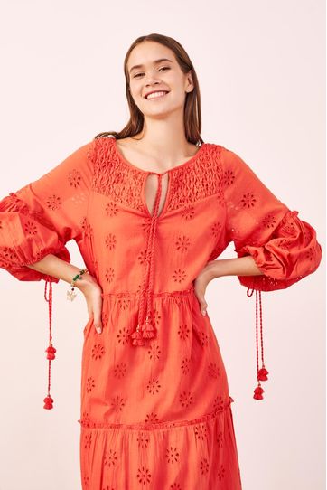 

Vestido Rapsodia Balear Long Naranja Talla: S y color: naranja