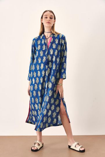 

Vestido Rapsodia Camisero Bindu Talla: S y color: celeste