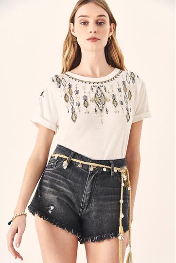 

Playera Rapsodia African Talla: S y color: blanco