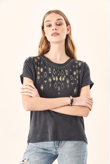

Playera Rapsodia African Talla: XL y color: gris oscuro